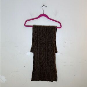 Express Brown Knit Warm Scarf New!